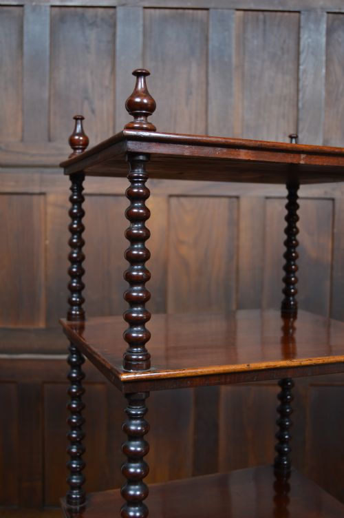 VICTORIAN FOURTIER MAHOGANY WHATNOT - ADDITIONAL PHOTO 5