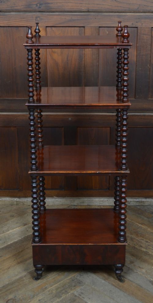 VICTORIAN FOURTIER MAHOGANY WHATNOT - ADDITIONAL PHOTO 8