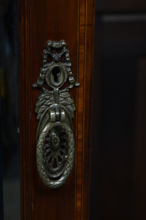 EDWARDIAN MAHOGANY WARDROBE - ADDITIONAL PHOTO 11