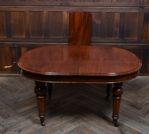 VICTORIAN MAHOGANY EXTENDING DINING TABLE - ADDITIONAL PHOTO 2