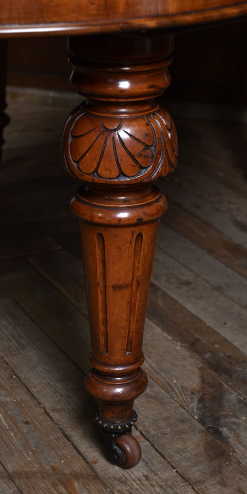 VICTORIAN MAHOGANY EXTENDING DINING TABLE - ADDITIONAL PHOTO 8