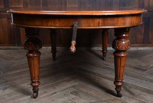 VICTORIAN MAHOGANY EXTENDING DINING TABLE - ADDITIONAL PHOTO 10