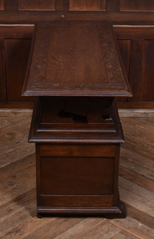 EDWARDIAN MONK'S BENCH HALL SEAT SETTLE - ADDITIONAL PHOTO 11