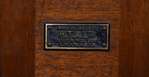 VINTAGE MAHOGANY POST BOX AND STAMP VENDING MACHINE - ADDITIONAL PHOTO 8