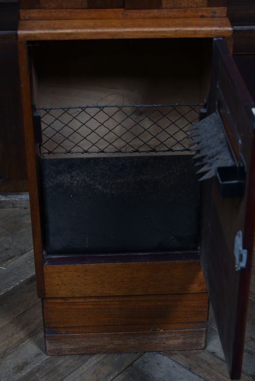 VINTAGE MAHOGANY POST BOX AND STAMP VENDING MACHINE - ADDITIONAL PHOTO 14