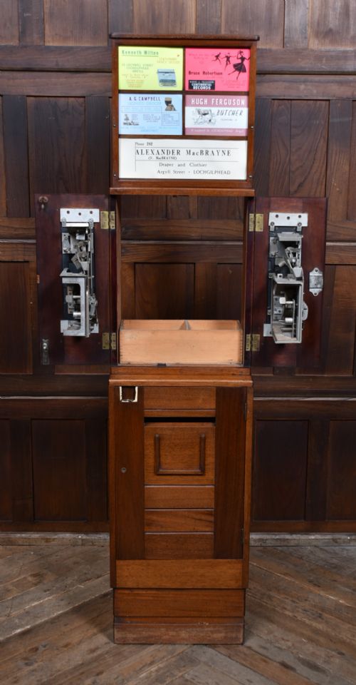 VINTAGE MAHOGANY POST BOX AND STAMP VENDING MACHINE - ADDITIONAL PHOTO 17