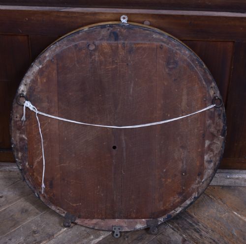 19TH CENTURY ROUND GILT CONVEX MIRROR - ADDITIONAL PHOTO 4