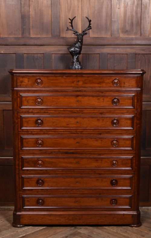 VICTORIAN FRENCH MAHOGANY CHEST OF DRAWERS - ADDITIONAL PHOTO 2
