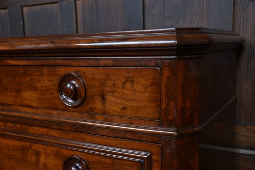 VICTORIAN FRENCH MAHOGANY CHEST OF DRAWERS - ADDITIONAL PHOTO 3