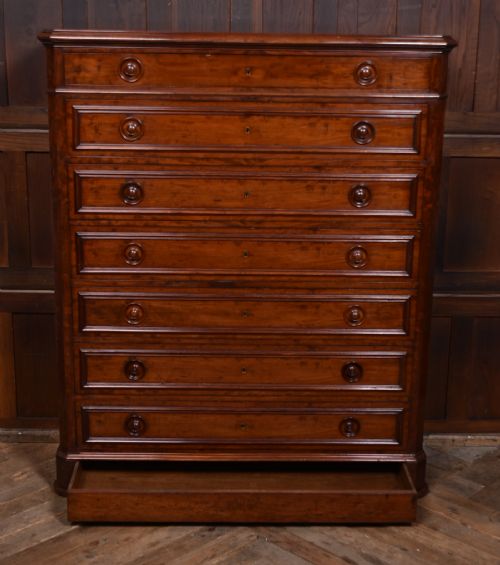 VICTORIAN FRENCH MAHOGANY CHEST OF DRAWERS - ADDITIONAL PHOTO 4