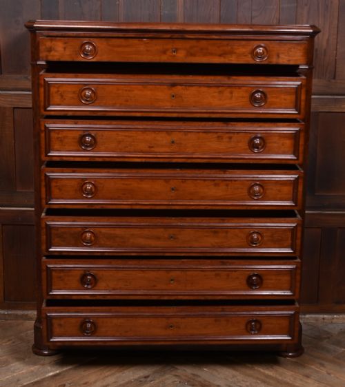VICTORIAN FRENCH MAHOGANY CHEST OF DRAWERS - ADDITIONAL PHOTO 7