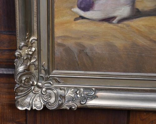 OIL ON CANVAS BY RICHARD GEIGER COMMEDIA DELL'ARTE - ADDITIONAL PHOTO 4