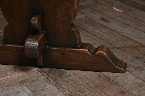 OAK REFECTORY TABLE - ADDITIONAL PHOTO 5