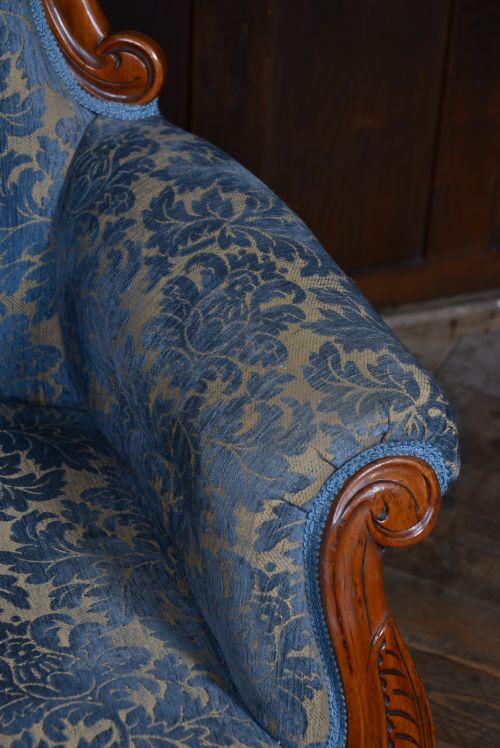 VICTORIAN MAHOGANY ARMCHAIR - ADDITIONAL PHOTO 6