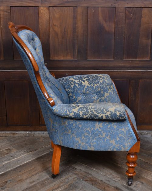 VICTORIAN MAHOGANY ARMCHAIR - ADDITIONAL PHOTO 9