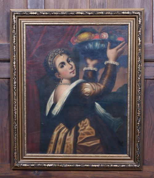 EUROPEAN SCHOOL OIL ON CANVAS