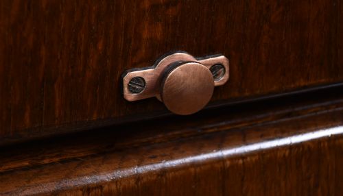 EDWARDIAN OAK FILING CABINET - ADDITIONAL PHOTO 4