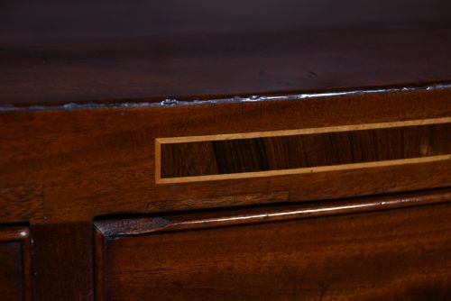 MAHOGANY BOWFRONT CHEST OF DRAWERS - ADDITIONAL PHOTO 3