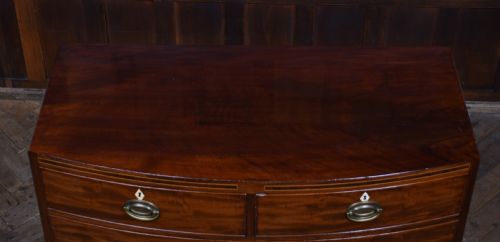 MAHOGANY BOWFRONT CHEST OF DRAWERS - ADDITIONAL PHOTO 10