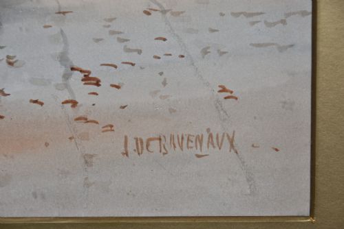 MALINES BY J DEBAUENAUX PAINTING - ADDITIONAL PHOTO 2
