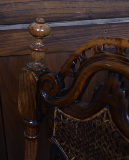 PAIR OF DUTCH WALNUT HALL CHAIRS - ADDITIONAL PHOTO 7