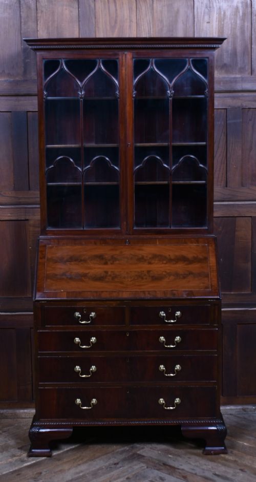 EDWARDIAN MAHOGANY TURNER WOODWARD CO BUREAU BOOKCASE - ADDITIONAL PHOTO 1