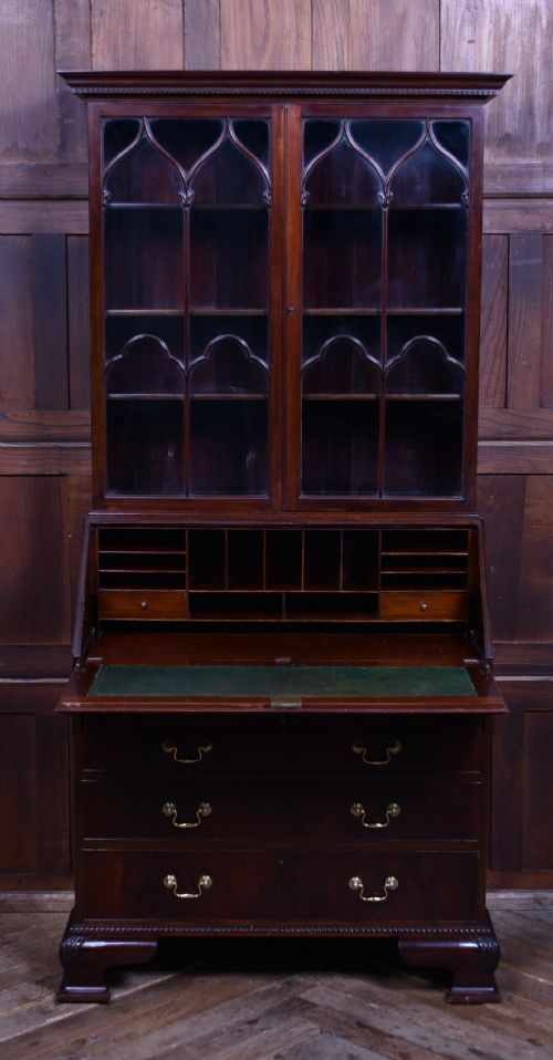 EDWARDIAN MAHOGANY TURNER WOODWARD CO BUREAU BOOKCASE - ADDITIONAL PHOTO 8