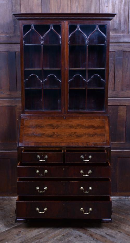 EDWARDIAN MAHOGANY TURNER WOODWARD CO BUREAU BOOKCASE - ADDITIONAL PHOTO 11