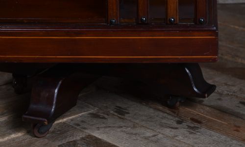 EDWARDIAN MAHOGANY REVOLVING BOOKCASE - ADDITIONAL PHOTO 6