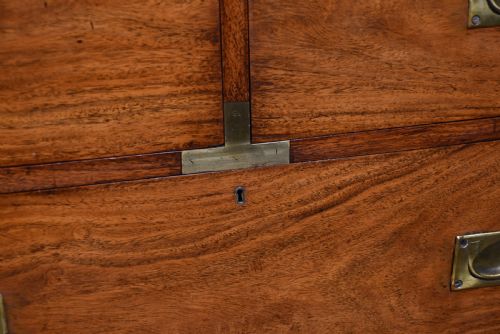19TH CENTURY PADAUK CAMPAIGN CHEST - ADDITIONAL PHOTO 12