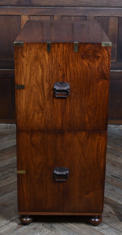 19TH CENTURY PADAUK CAMPAIGN CHEST - ADDITIONAL PHOTO 14