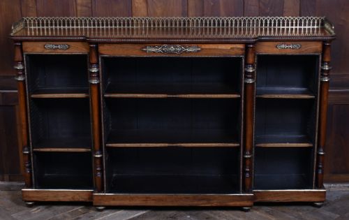 REGENCY ROSEWOOD OPEN BOOKCASE - ADDITIONAL PHOTO 1