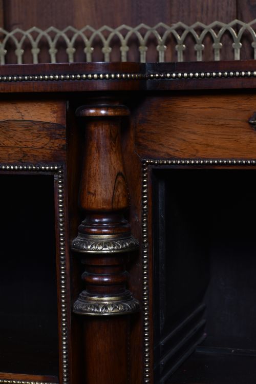 REGENCY ROSEWOOD OPEN BOOKCASE - ADDITIONAL PHOTO 4