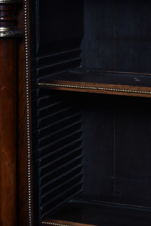 REGENCY ROSEWOOD OPEN BOOKCASE - ADDITIONAL PHOTO 6