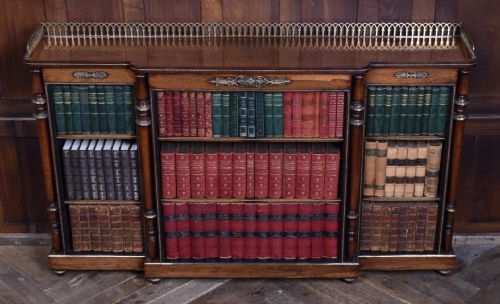 REGENCY ROSEWOOD OPEN BOOKCASE - ADDITIONAL PHOTO 13