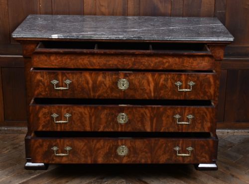 FRENCH MAHOGANY COMMODE CHEST OF DRAWERS - ADDITIONAL PHOTO 5