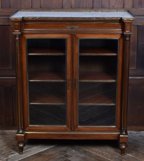 FRENCH MAHOGANY BOOKCASE DISPLAY CABINET - ADDITIONAL PHOTO 1