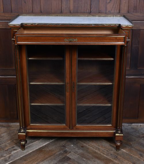 FRENCH MAHOGANY BOOKCASE DISPLAY CABINET - ADDITIONAL PHOTO 5