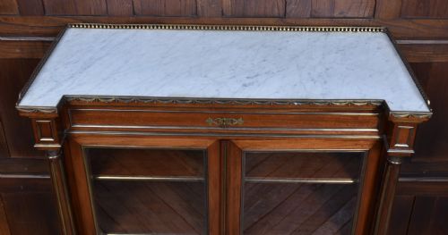 FRENCH MAHOGANY BOOKCASE DISPLAY CABINET - ADDITIONAL PHOTO 6