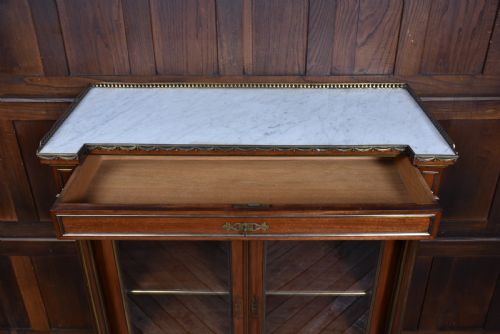 FRENCH MAHOGANY BOOKCASE DISPLAY CABINET - ADDITIONAL PHOTO 7