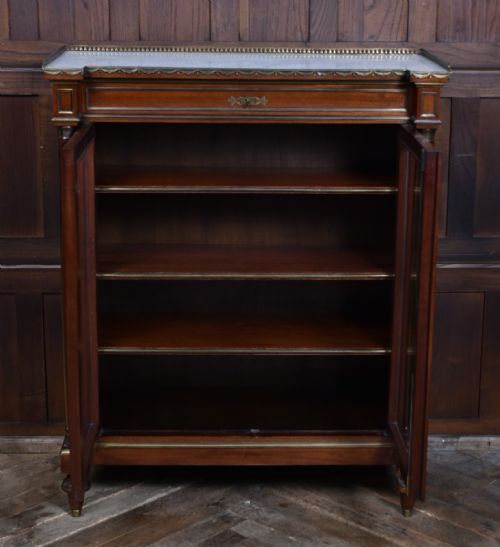 FRENCH MAHOGANY BOOKCASE DISPLAY CABINET - ADDITIONAL PHOTO 8