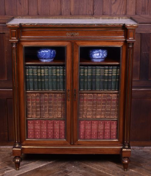 FRENCH MAHOGANY BOOKCASE DISPLAY CABINET - ADDITIONAL PHOTO 10