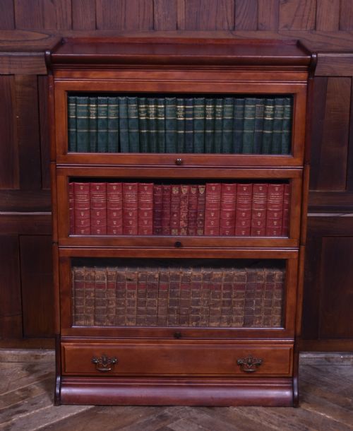 EDWARDIAN MAHOGANY SECTIONAL BOOKCASE - ADDITIONAL PHOTO 1