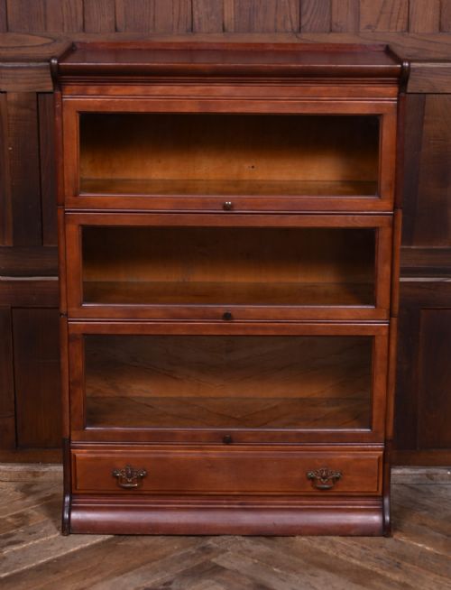 EDWARDIAN MAHOGANY SECTIONAL BOOKCASE - ADDITIONAL PHOTO 2