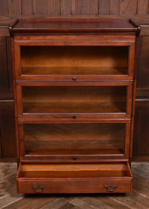 EDWARDIAN MAHOGANY SECTIONAL BOOKCASE - ADDITIONAL PHOTO 6