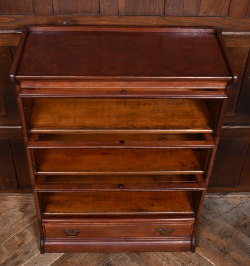 EDWARDIAN MAHOGANY SECTIONAL BOOKCASE - ADDITIONAL PHOTO 9