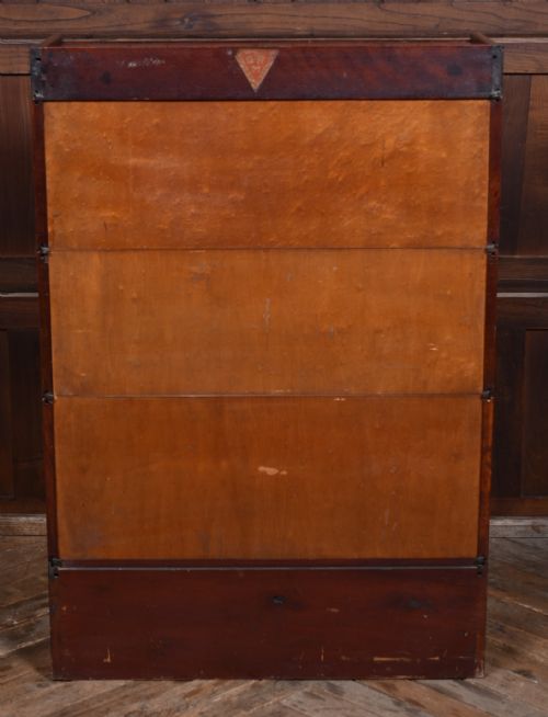 EDWARDIAN MAHOGANY SECTIONAL BOOKCASE - ADDITIONAL PHOTO 11