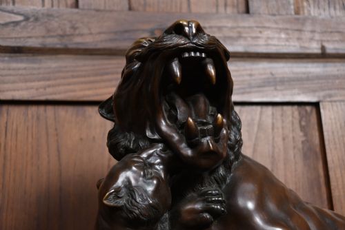 A VANNETTI BRONZE TIGER AND CUBS - ADDITIONAL PHOTO 6