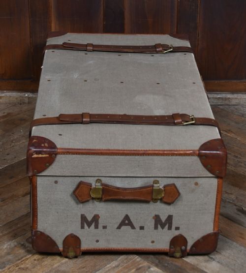 EDWARDIAN CANVAS TRAVEL TRUNK - ADDITIONAL PHOTO 4