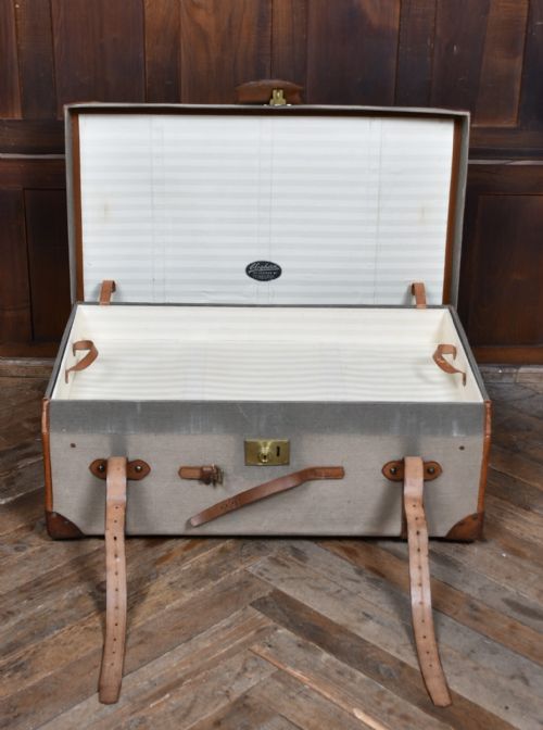 EDWARDIAN CANVAS TRAVEL TRUNK - ADDITIONAL PHOTO 11